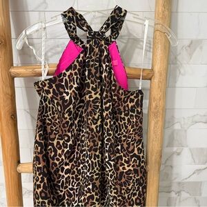 Lilly Pulitzer, leopard print halter top women extra small